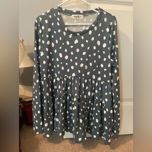 Haptic Baby Doll Jade Green with Leopard Pattern New wo Tags Large